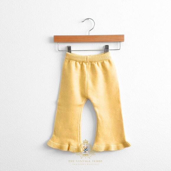 NWT Lovely Girls Knitted Two-piece Cardigan Sweater & Pants Lace Collar 12-18M - Picture 5 of 6